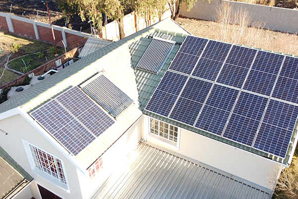 Commercial solar installation